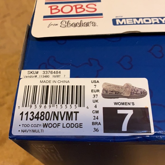NWT Bob’s Skechers Memory Foam Woof Lounge *BENEFITS ANIMALS* - Picture 8 of 12